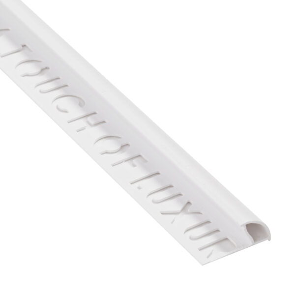 Beava PVC White 10mm Round Edge Trim