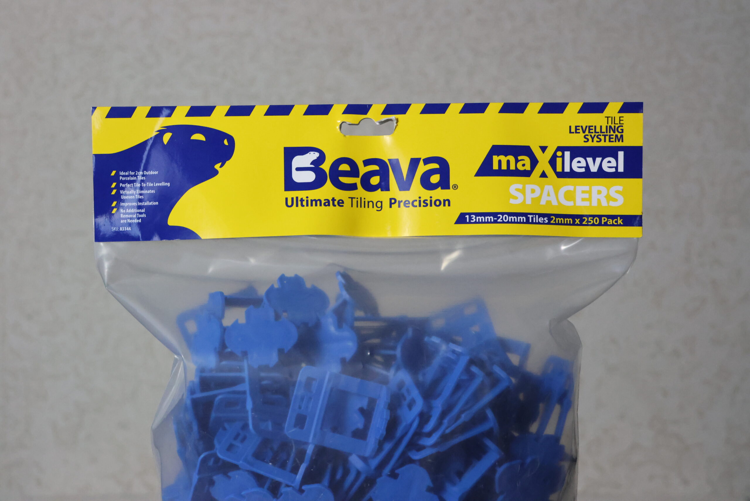 Beava Maxilevel 2mm Spacer 13mm-20mm Tiles (250 pk)