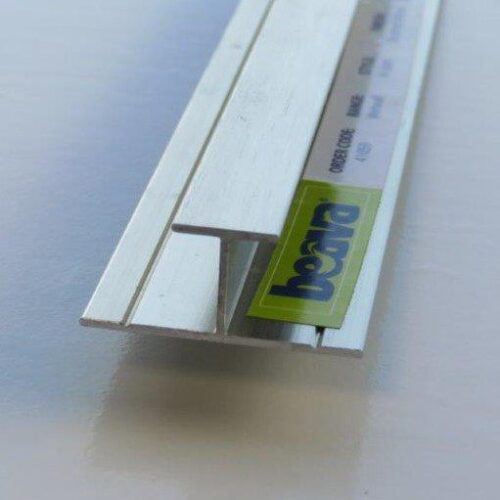 Beava Wetwall Panel H Trim Brushed Nickel 11.2mm (Joint H Trim for Wetwall Panels)