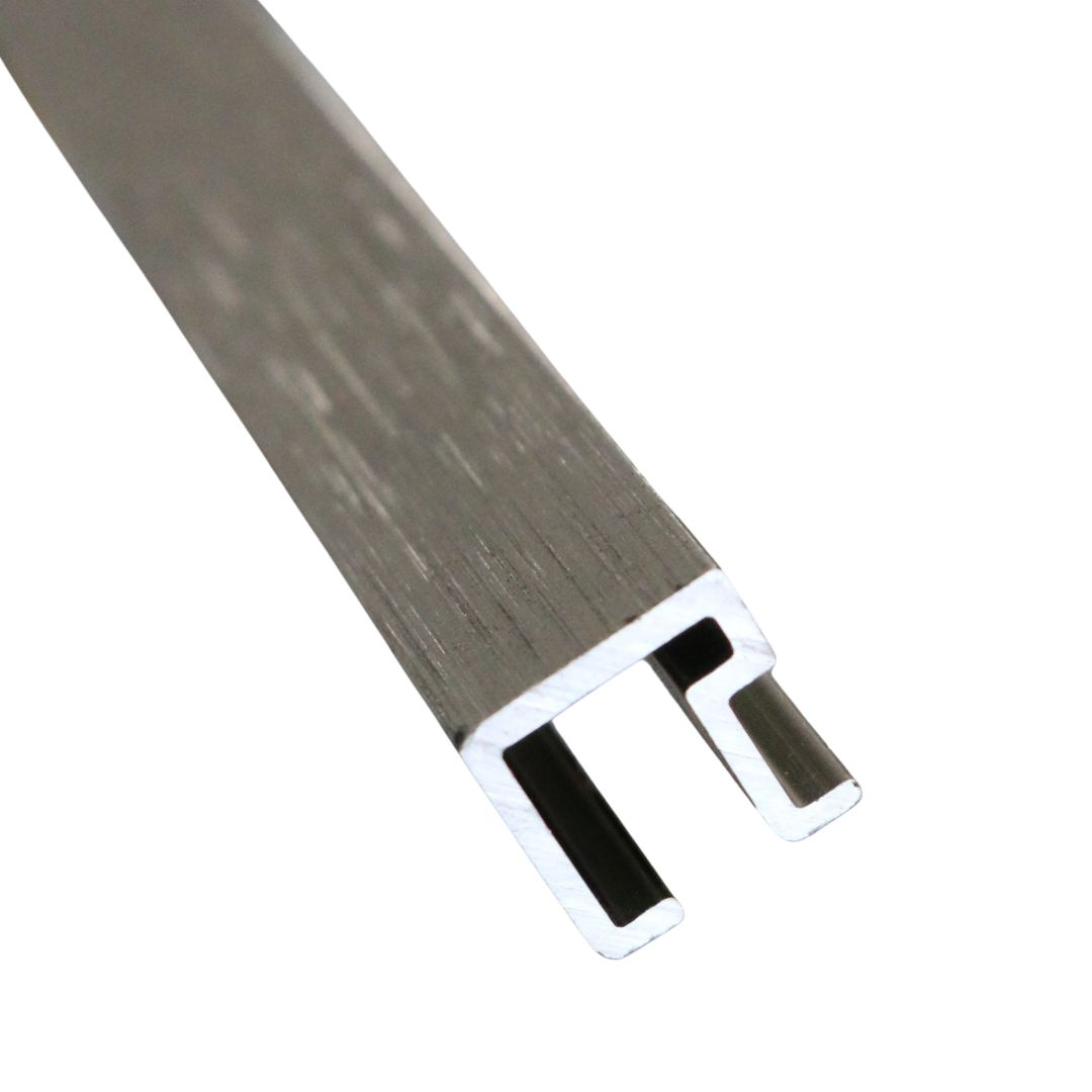 Beava Listello Tile Trim Brushed Nickel - 9.5mm - Image 2
