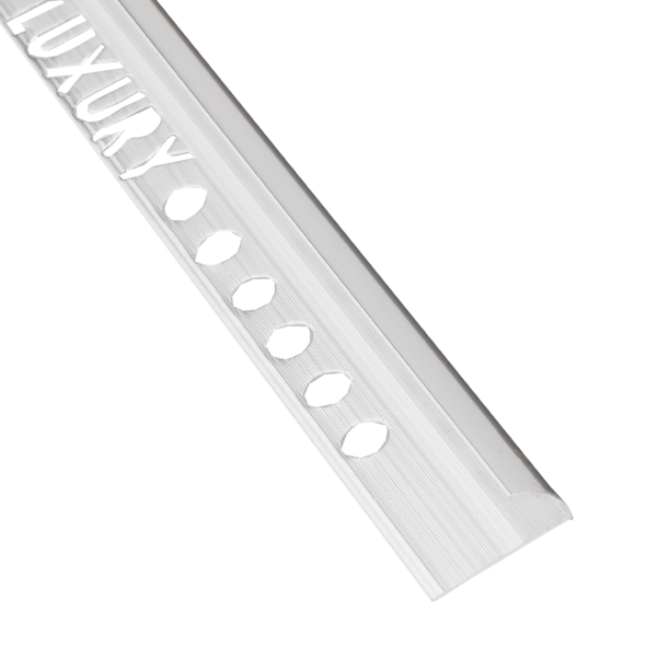 Beava Deluxe Round Edge Tile Trim Bright Silver
