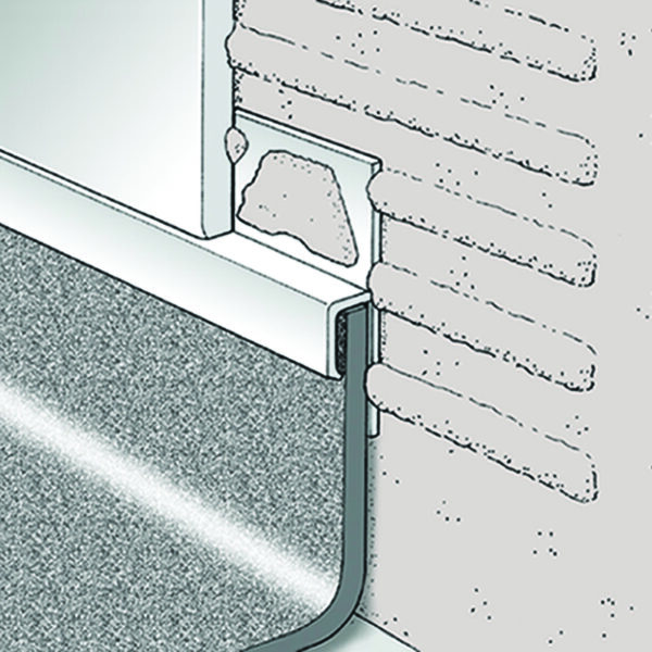 Beava PVC Tile To Vinyl Capping White 7.5mm
