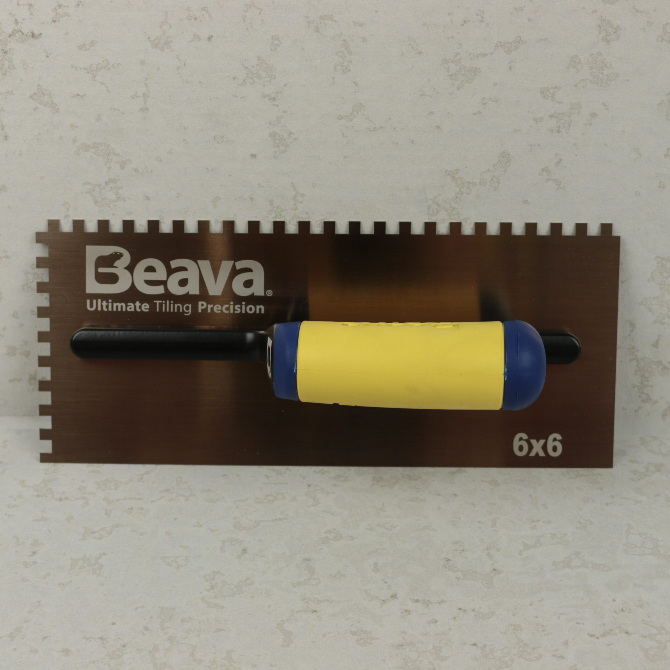 Beava Supreme Notched Trowel Gold Hardened Steel - Image 2