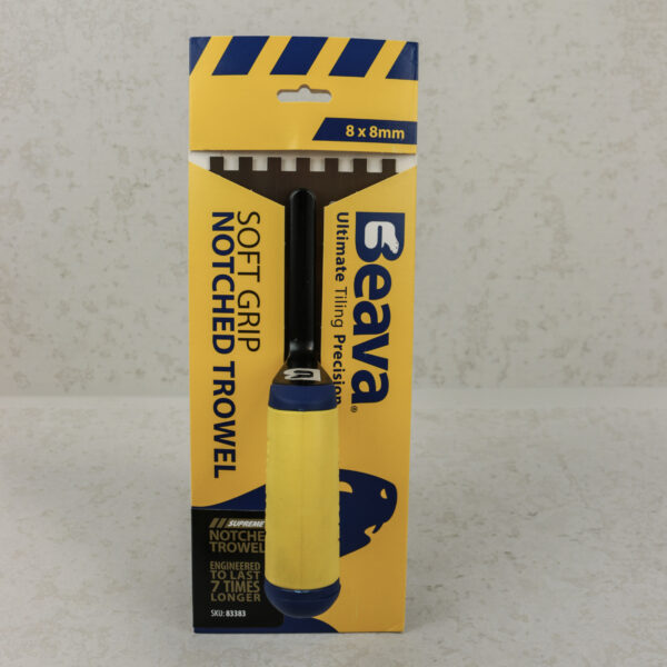 Beava Supreme Notched Trowel Gold Hardened Steel