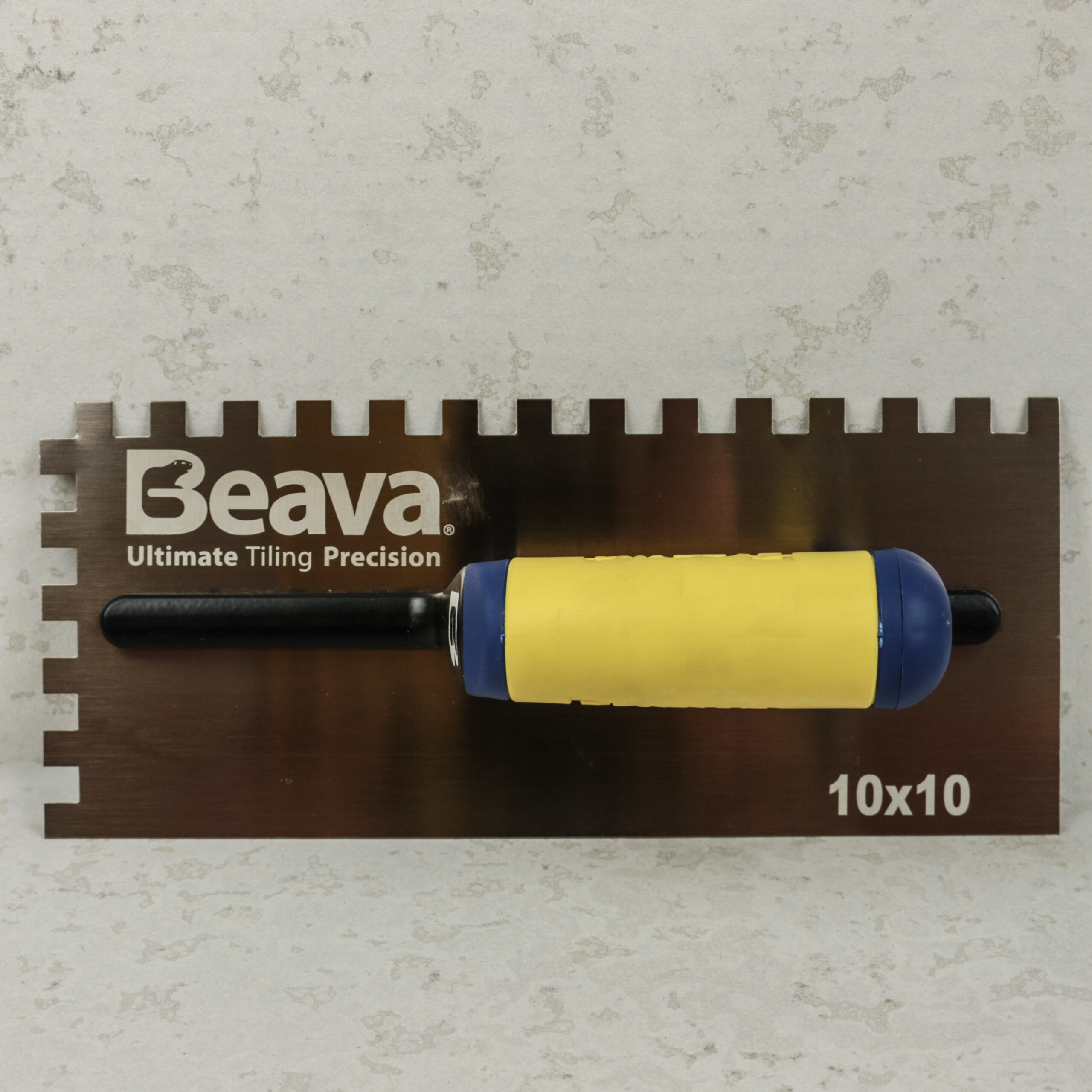 Beava Supreme Notched Trowel Gold Hardened Steel - Image 4