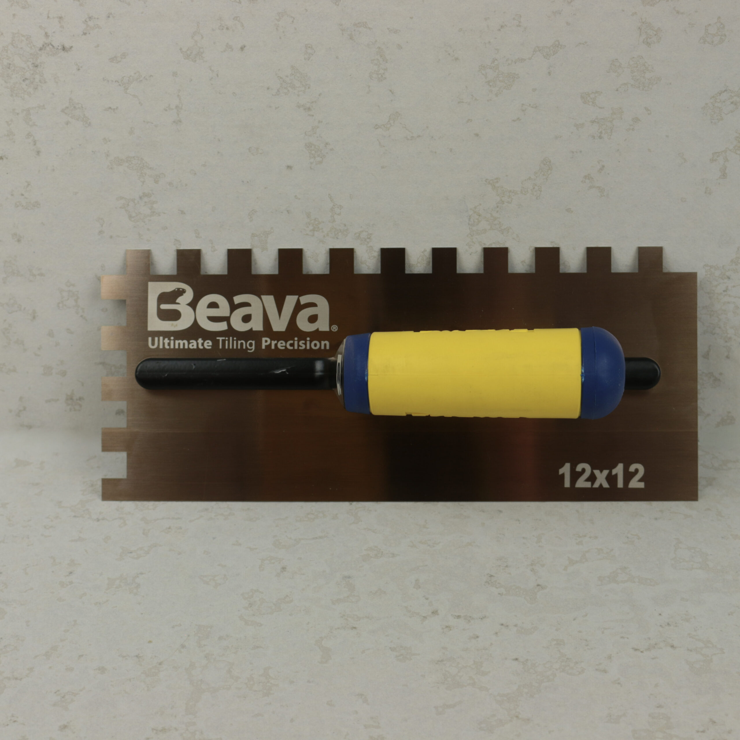 Beava Supreme Notched Trowel Gold Hardened Steel - Image 5